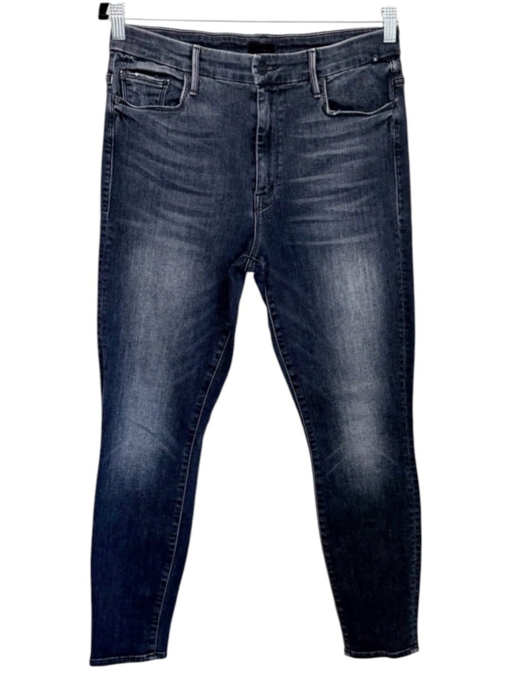 MOTHER The Looker Ankle Jeans Leave The Light On Gray Skinny High Rise 31